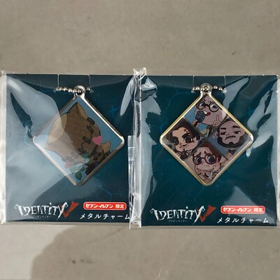 NetEase Identity V x 7-Eleven Metal Charm Anime Keychain 2pc Set Japan Import
