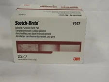 3M 7447 Scotch-Brite General Purpose Hand Pad 6" x 9" - 20 Pads, Free Shipping