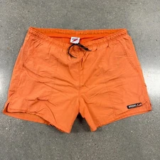 Vtg 2001 Speedo Men's Lined Swim Trunks Y2K Beachwear Neon Orange - L