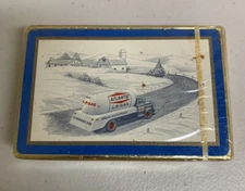 Bridge Remembrance Playing Cards NOS Redi-Slip Finish Atlantic L.P. Gas Truck