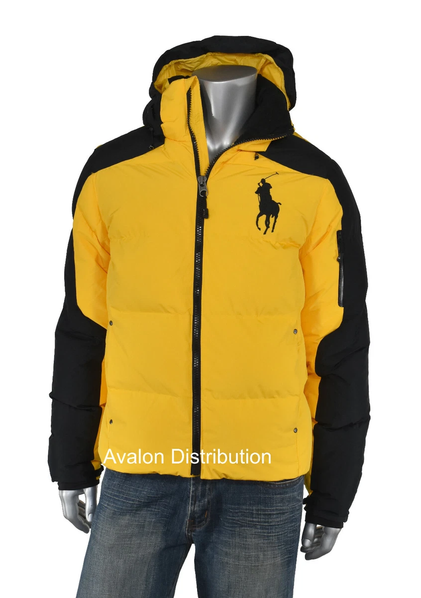 Yellow polo bubble best sale jacket