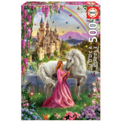 Educa Puzzle 500 Teile Fee und Einhorn 17985