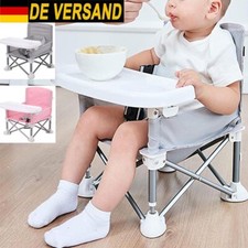 Tragbarer Babyhochstuhl klappbar Hochstuhl Essstuhl Sitzerhöhung Babystuhl Rosa