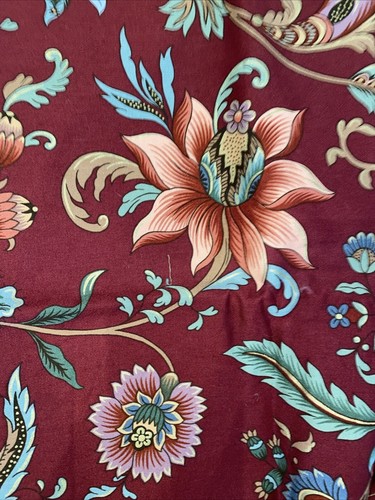 Classic Jacobean W Morris Style Western Textiles Cotton Fabric 2 Yards 54” W - Picture 3 of 10