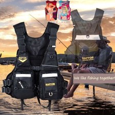 Fishing-Specific Multi-Pocket Buoyancy Aid Vest for Rock Fishing and Sea Fishing