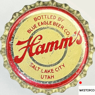 Hamm's Blue Eagle Beer Co. BEER cork lined beer bottle cap 1938-1942