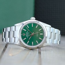 Rolex Air-King Green Dial Smooth Bezel Oyster 34mm Watch w/ Original Box 8