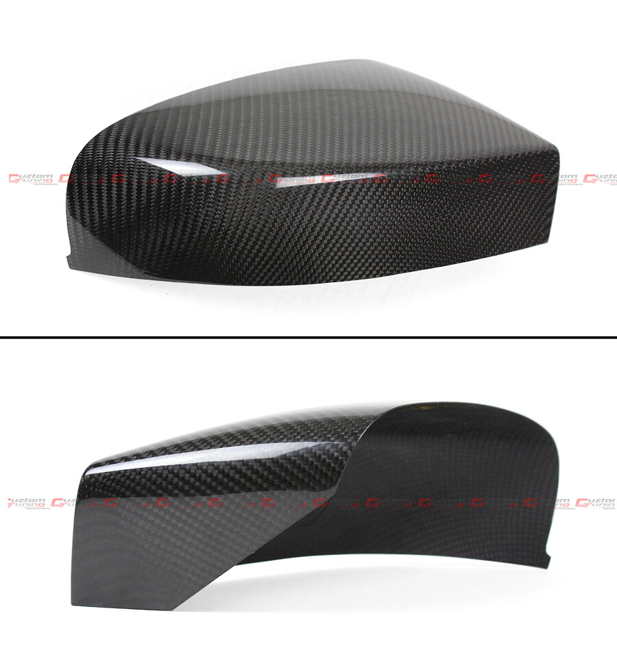 FOR 17-19 MASERATI GHIBLI QUATTROPORTE CARBON FIBER SIDE ADD ON MIRROR COVER CAP
