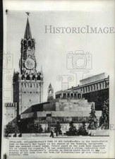 1961 Press Photo Lenin-Stalin Tomb in Red Square, Moscow - piw01604