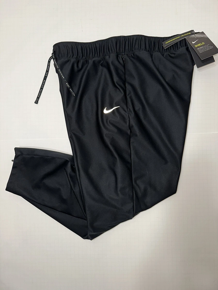 New Women XL Nike Run Division Shield Reflective Running Pants Black  CU6180-010