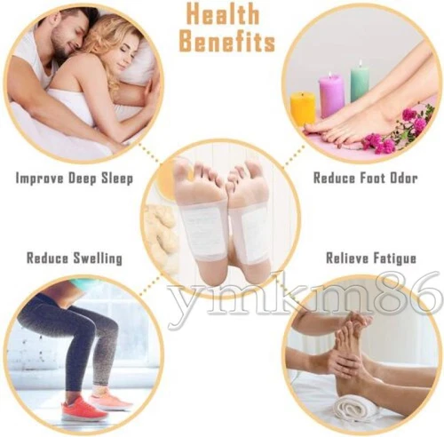 200pcs Detox Foot Patches Pads Body Toxins Feet Slimming Cleansing Herbal Patch - Picture 2 of 21