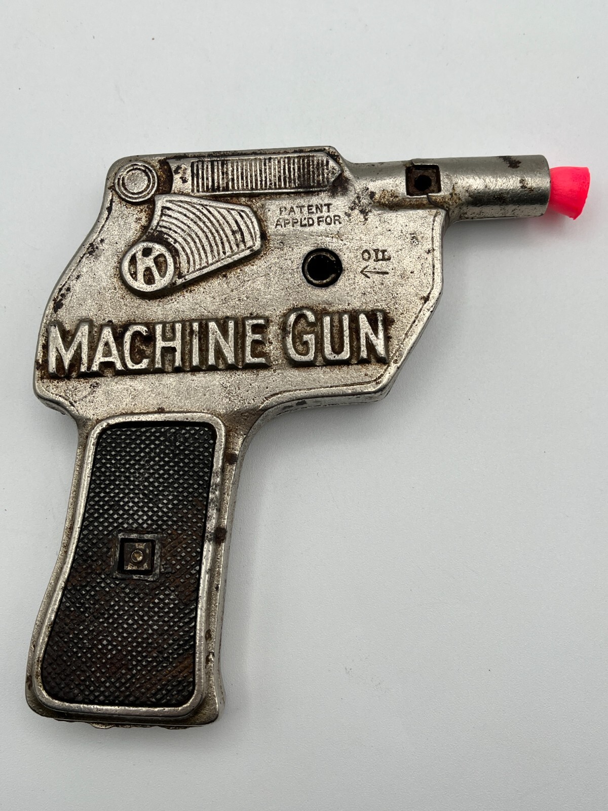 1938 Kilgore RaTaTaTat Cast Iron Machine Gun Cap Pistol. Rare