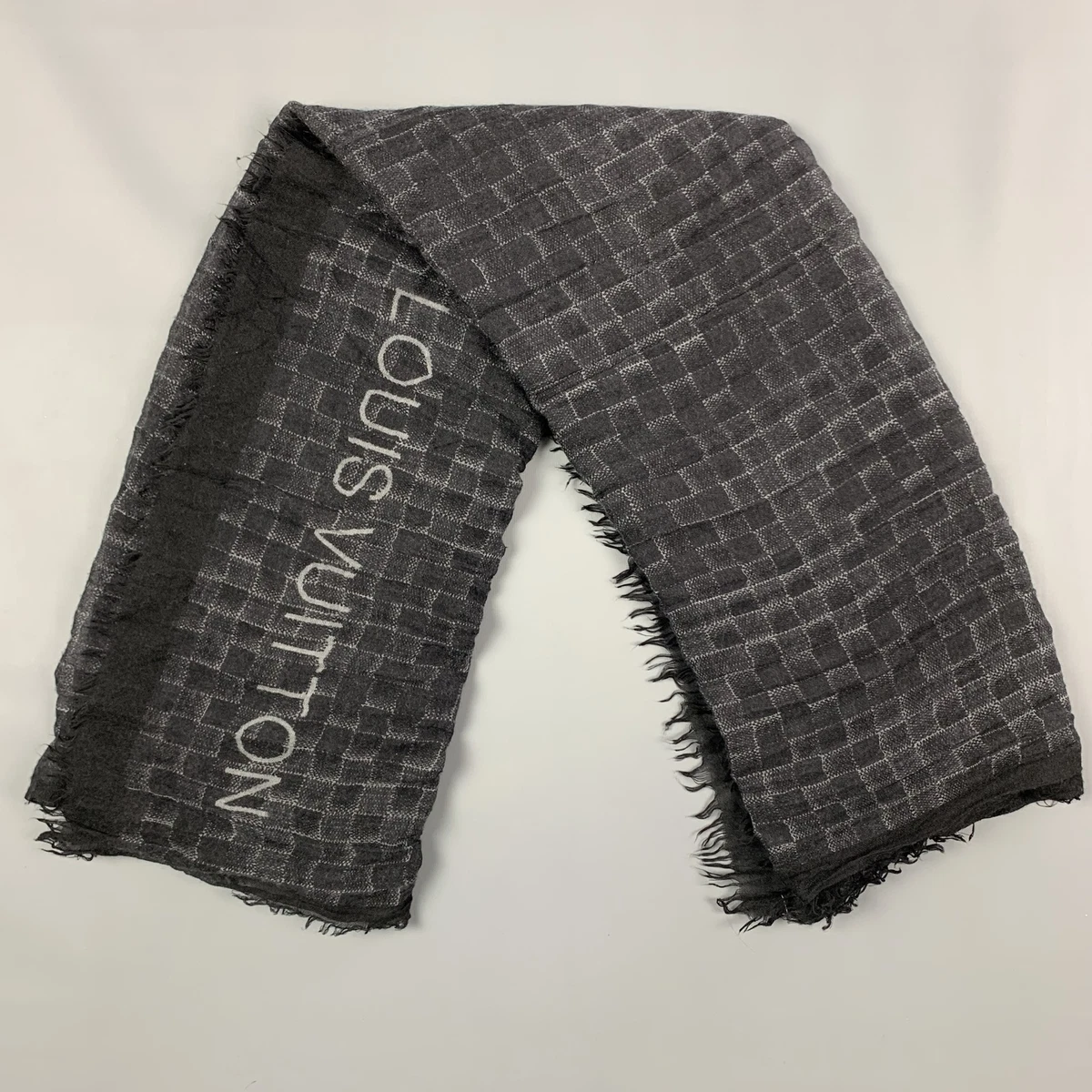 Louis Vuitton Black Silk Scarf