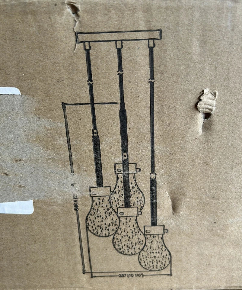 Lámpara de araña Kenroy Home Keepsake de bronce de 4 luces con pantalla de vidrio sembrado Foto 2 de 4