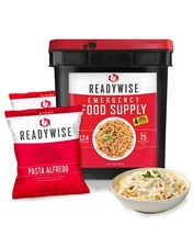 READYWISE - Emergency Food Supply, 124 Servings, 1 Bucket, Freeze-Dried, MRE,