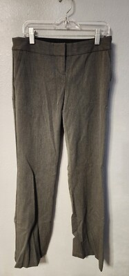 Express Pants Womens Grey Columnist Ankle Mid Rise Dress Pants Size 00 R 