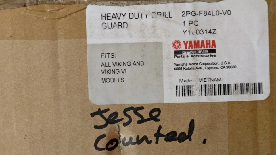 Yamaha Viking Viking VI Heavy Duty Grill Guard 2PG F84L0 V0 2014-2025 — 第 2/4 张图片
