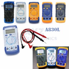 A830L LCD Digital Multimeter Voltmeter Ohmmeter DC AC Voltage  Meter Tester