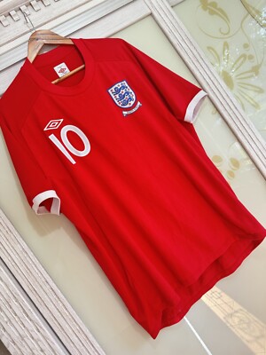 England Rooney 2010 Soccer Jersey South Africa World Cup Shirt