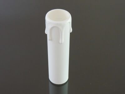 12x Kerzenhülsen E14 – Antik-Optik, Tropfendesign, 100mm Lang, 26mm Außen- / 24mm Innendurchmesser – Für Kronleuchter & Lüster