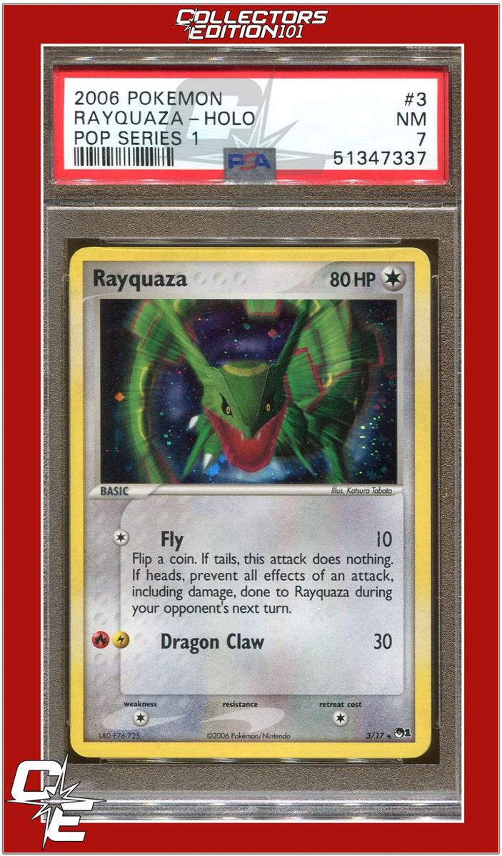 POP Series 1 Rayquaza 3 Holo PSA 7 | eBay POP Series 1 Rayquaza 3 Holo PSA 7 | eBay