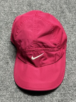 Nike Hat Cap Purple Pink Featherlight 7 Panel Tailwind Mesh Running Cycling