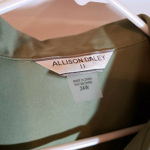Neu Allison Daley II Damengröße 24 W grüner Blazer Jacke Blumenmuster UVP 46 $ (B4) - Bild 2 von 4