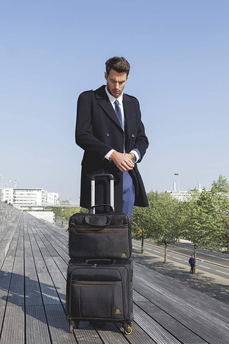 Exacompta 17434E Sac à Bandoulière Premium pour Ordinateur Portable 15,6" avec Poches Intérieures Noir - Photo 6/10