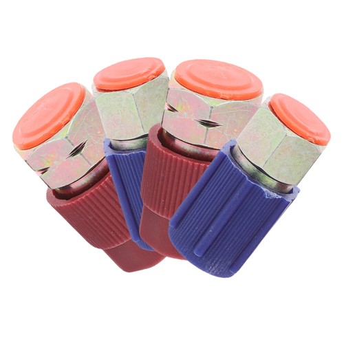 4 PCS/ Automobile Adapter Ac Fitting Kit Fittings 134a Retrofit