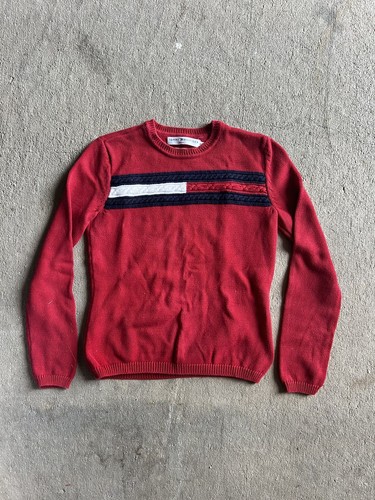 Vintage 90s Tommy Hilfiger Pullover Sweatshirt Crewneck Sweater Youth S
