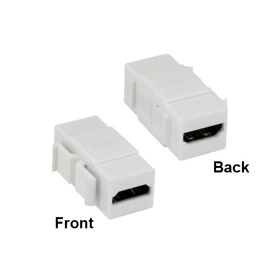 HDMI Female to Female Keystone Jack Gold-Plated Connector HDTV for Wall Plate