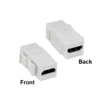 HDMI Female to Female Keystone Jack Gold-Plated Connector HDTV for Wall Plate
