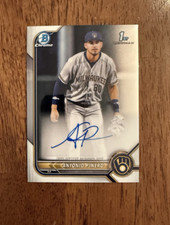 Brewers 2022 Bowman Chrome Rookie - ANTONIO PINERO - Auto 1st Bowman CPA-AP