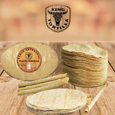 KING TORTILLA Corn Tortilla Oval for Frying (Flautas) VAR. 1 LB - 5 LBS