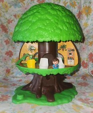 VTG 1975 Kenner General Mills Tree Tots Family Pop-Up Tree House Stairs Chairs 