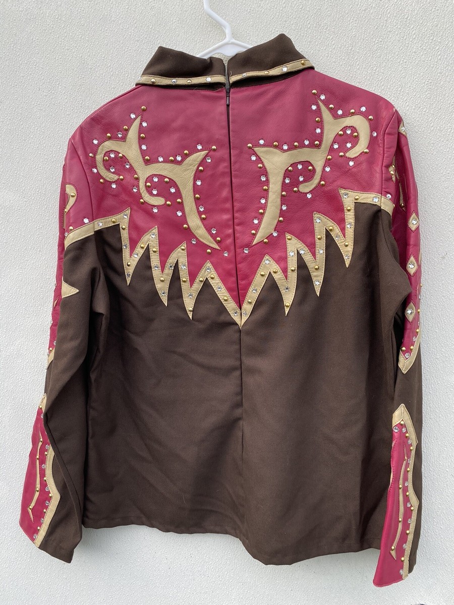 Chemise Western Femme Valencia Taille L, Cristaux Et Studs Dorés, état Neuf