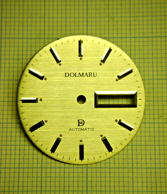 ZIFFERBLATT ''DOLMARU'' NEU AUS LAGERBESTAND FÜR KALIBER ETA 2878 MIT TAG- UND DATUMSFENSTER