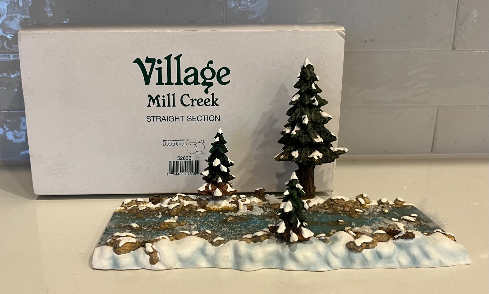 Dept 56 Village Mill Creek Straight Section 56.52633 eBay