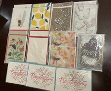  18 Hallmark Signature  Blank Inside  greeting card lot w/envelopes MSRP 160