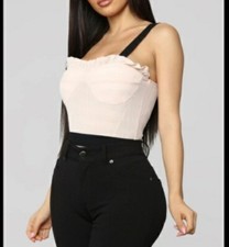 Fashion Nova Feeling Girly Bra Top Tank Top Size Medium 