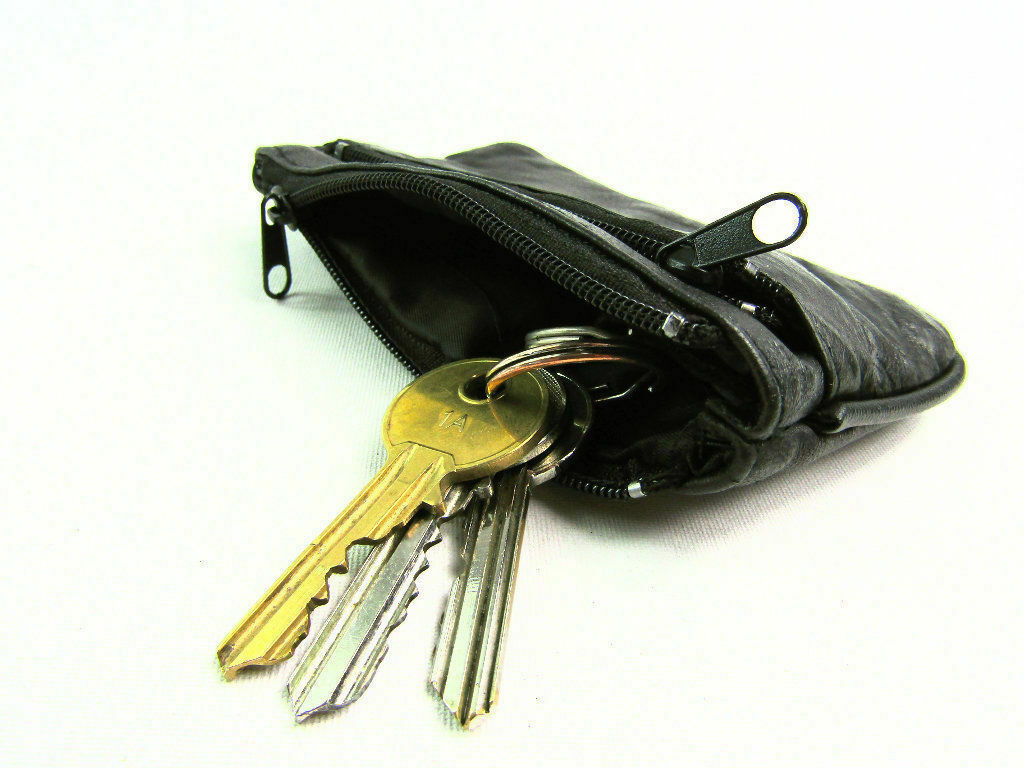 Image 3 - Leather Small Coin Card Key Ring Wallet Pouch Purse