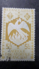 COLONIE FRANCE AFRIQUE EQUATORIALE AEF 1941, timbre 152 SERIE LONDRE oblitéré