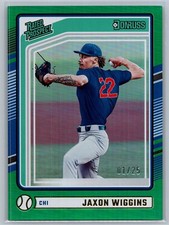 2024 Donruss #112 Jaxon Wiggins /25 Teal (RC)