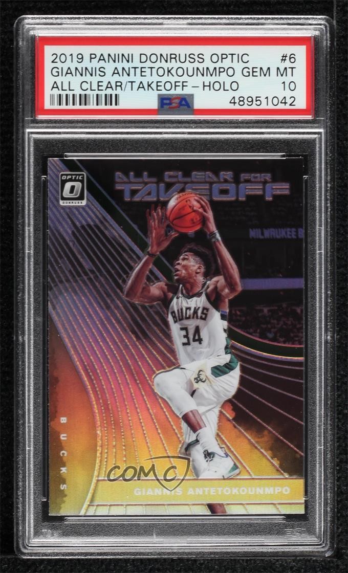 2019 Panini PANINI DONRUSS OPTIC ALL CLEAR FOR TAKEOFF ALL CLEAR/TAKEOFF-HOLO #6 G.Antetokounmpo front
