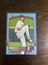 Johnny Slawinski 2025 Bowman Draft SKY BLUE Parallel 296/499 Paper Card #BD-153