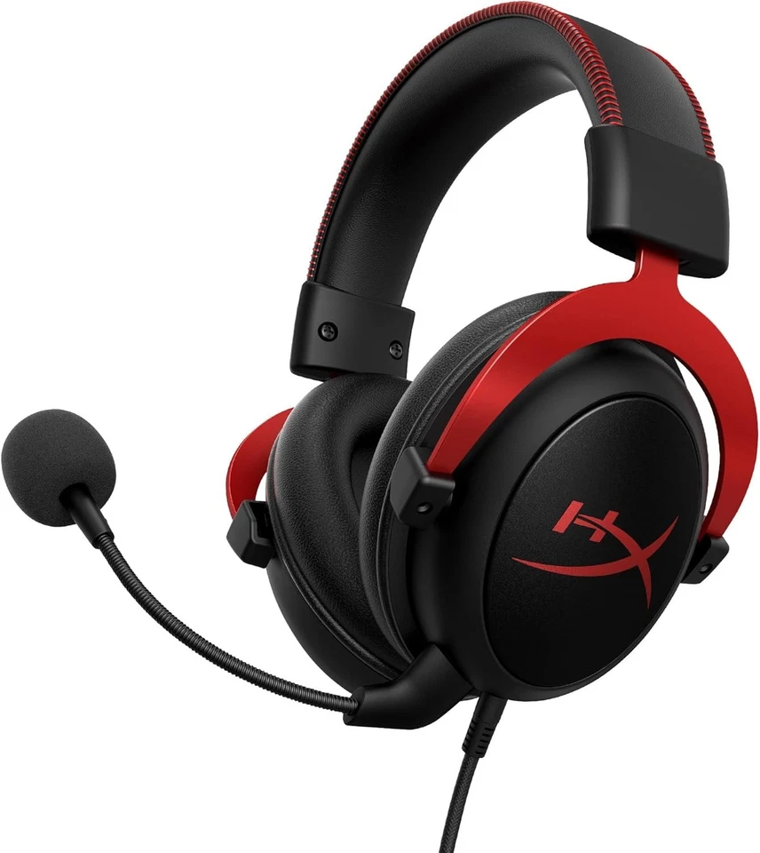 Cloud II Gaming Headset - 7.1 Surround Sound, Memory Foam, Red - Ultimate Com... - Image 3 of 4