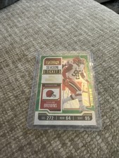 Myles Garrett Season Ticket Green Foil Panini Contenders Football 2023