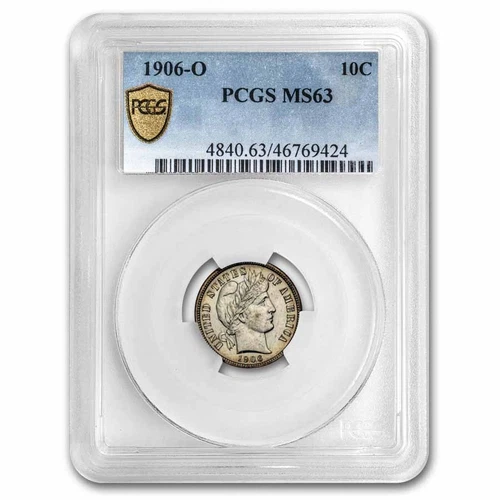 1906-O Barber Dime MS-63 PCGS