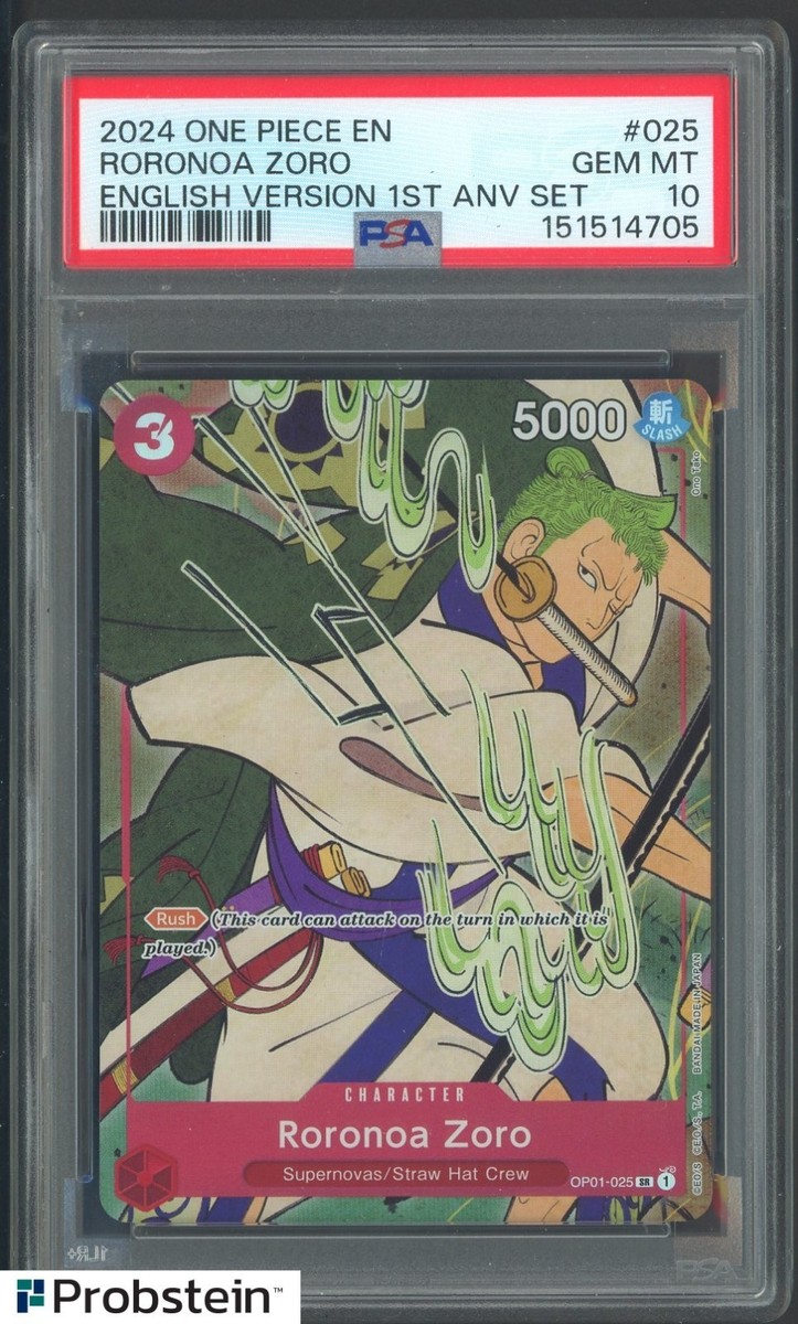 Roronoa Zoro (English Version 1st Anniversary Set) OP01-025 One
