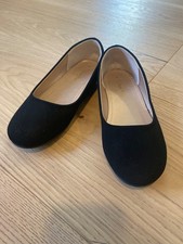 DREAM PAIRS Black Dress Shoes Slip on Ballerina Flats Girls Size 4